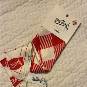 Woolrich Red and White Bandana